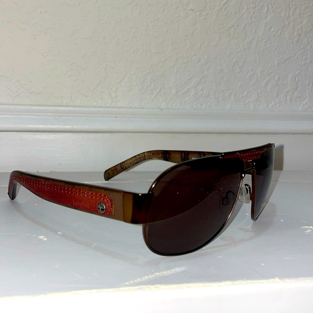 Vintage timberland leather sunglasses